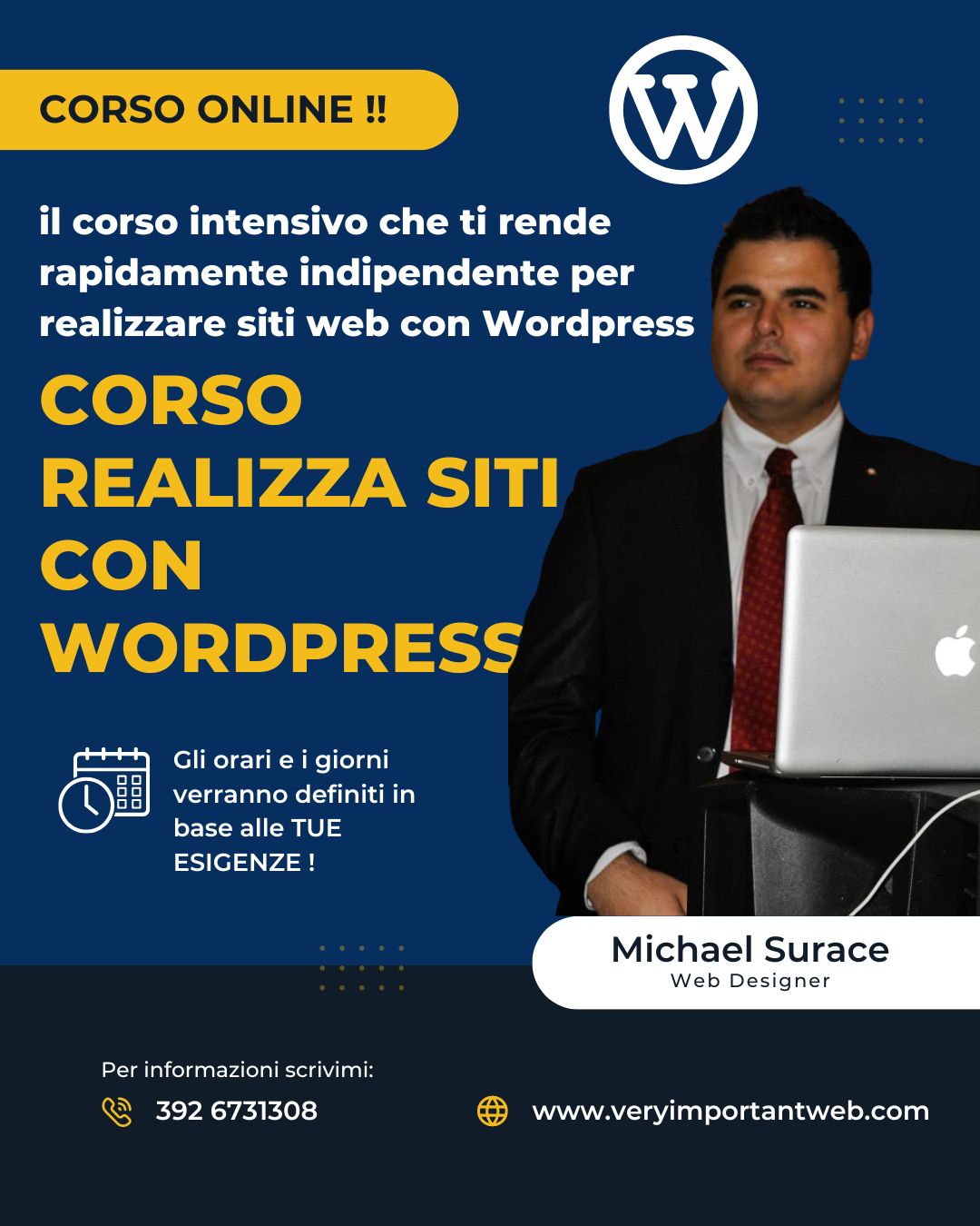 Corso online base di wordpress